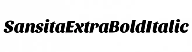 Sansita ExtraBold Italic  baixar fontes gratis