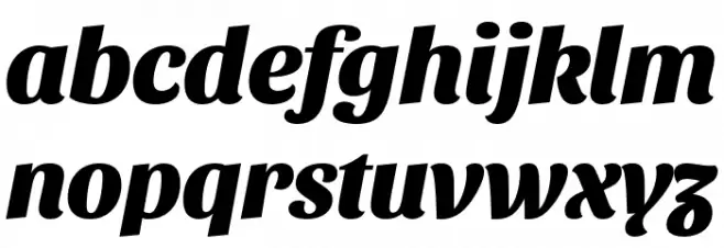 Sansita ExtraBold Italic Font Litere mici
