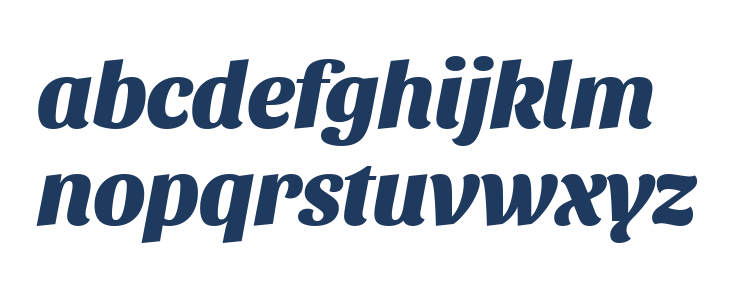 Sansita ExtraBold Italic Lowercase