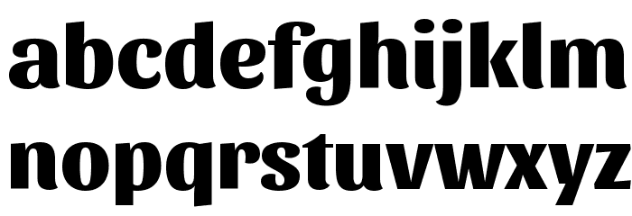Sansita ExtraBold Font LOWERCASE