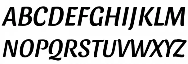 Sansita Italic Шрифта ВЕРХНИЙ
