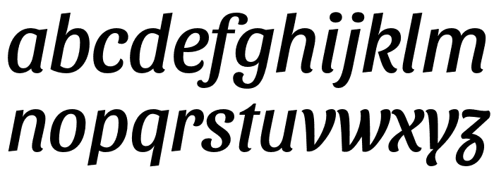 Sansita Italic Font LOWERCASE