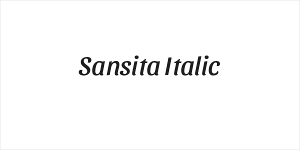 Sansita Italic Logo
