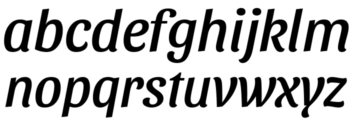 Sansita Italic Font LOWERCASE