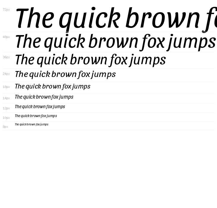 Sansita Light Italic Waterfall