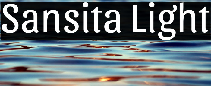 Sansita Light Example 2