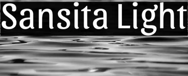Sansita Light Font examples
