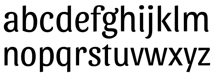 Sansita Light Font LOWERCASE