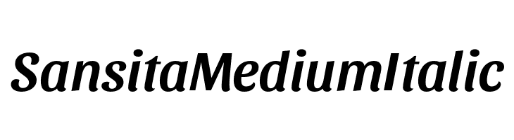 Sansita Medium Italic フォント