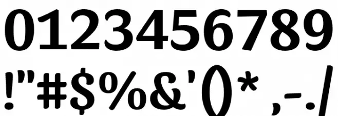 Sansita Medium フォント その他の文字