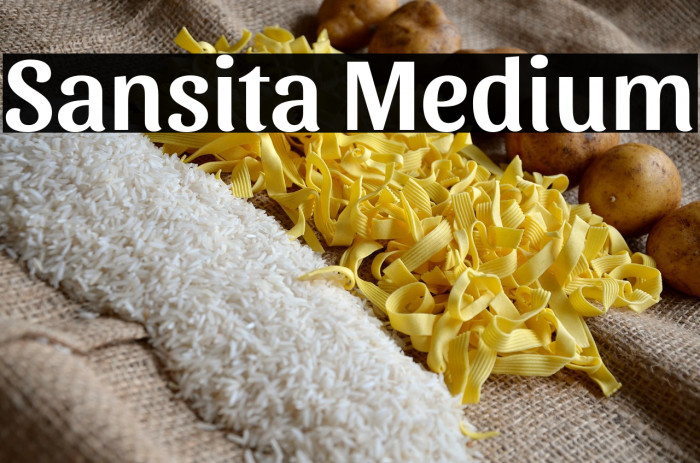 Sansita Medium Example 2