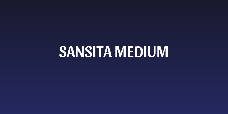Sansita Medium Social Header