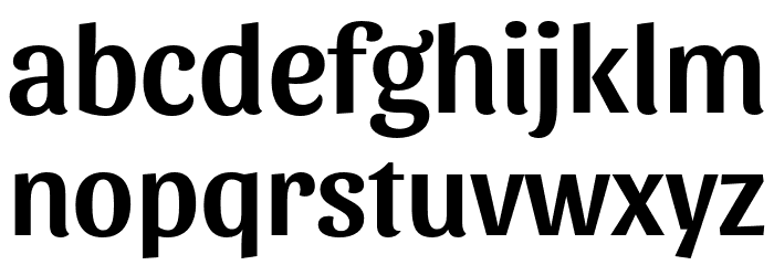 Sansita Medium Font LOWERCASE