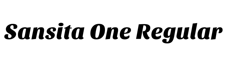 Sansita One Regular Font