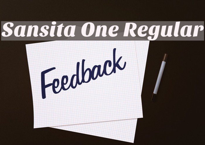 Sansita One Regular Font examples