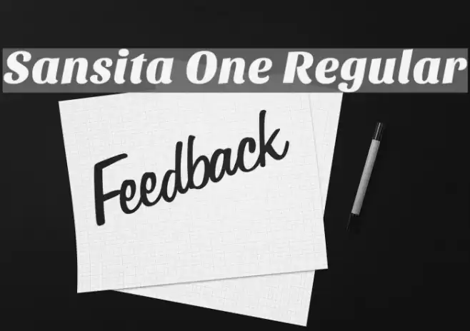 Sansita One Regular Font examples
