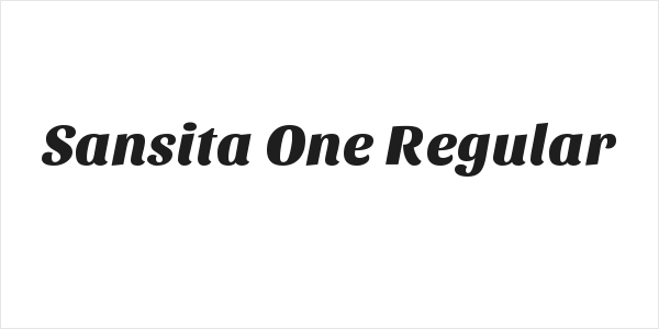Sansita One Regular Logo