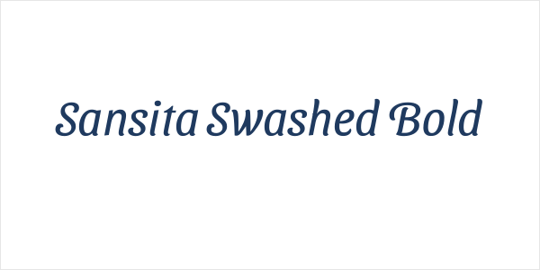 Sansita Swashed Bold Logo