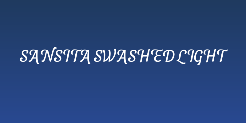 Sansita Swashed Light Social Header