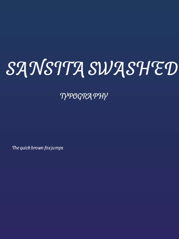 Sansita Swashed SemiBold Poster