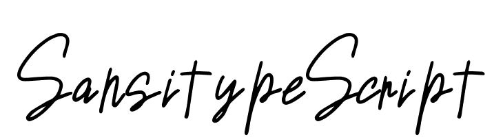 Sansitype Script  baixar fontes gratis