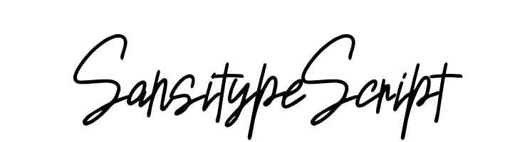Sansitype Script  baixar fontes gratis