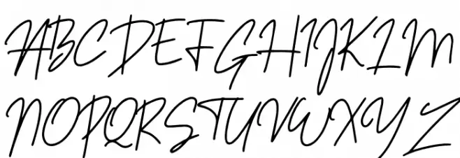 Sansitype Script フォント 大文字
