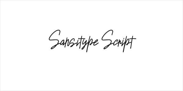Sansitype Script Logo
