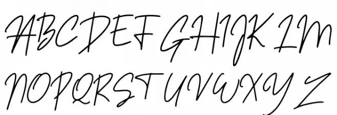 Sansitype Script フォント 大文字
