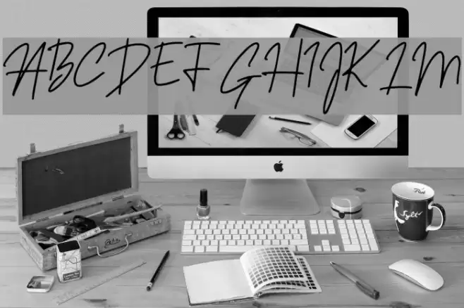 Sansitype Script Font examples