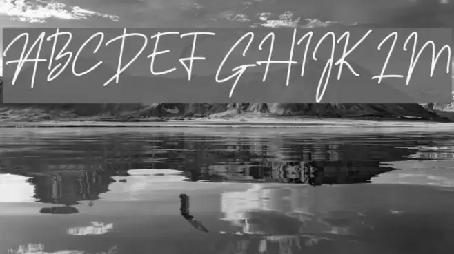 Sansitype Script Font examples