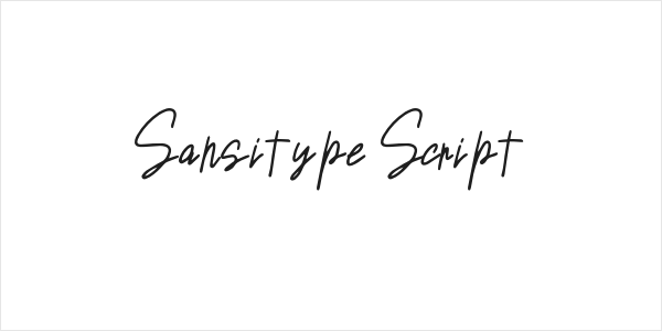 Sansitype Script Logo