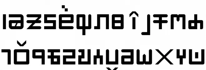 Sanskrit Logograms Regular Schriftart Kleinbuchstaben