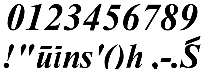 Sanskrit--Roman-Bold-Italic Font OTHER CHARS