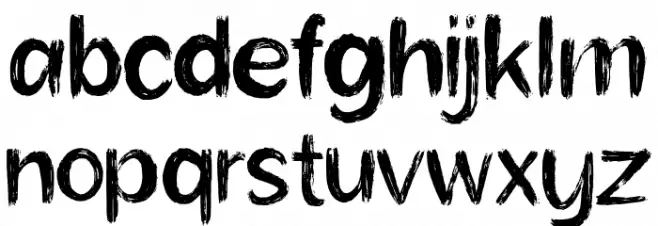 SanstuyBrush Font LOWERCASE