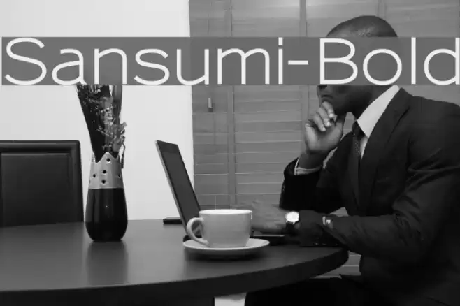Sansumi-Bold Fonte examples