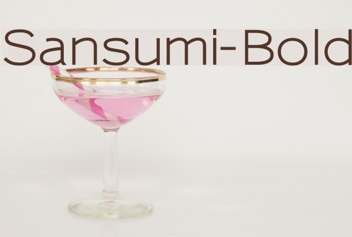 Sansumi-Bold Шрифта examples