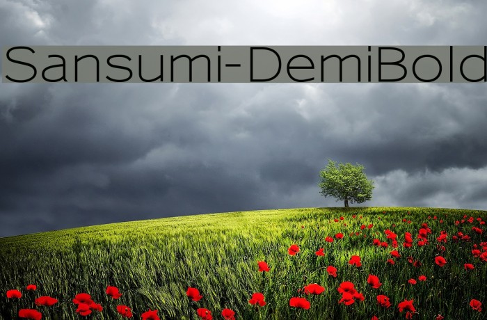 Sansumi-DemiBold Font examples
