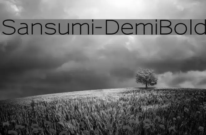 Sansumi-DemiBold  examples