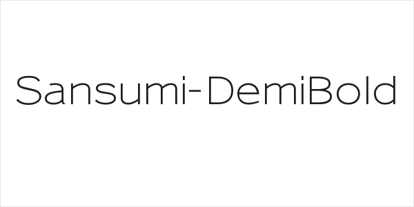 Sansumi-DemiBold Logo