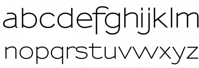 Sansumi-DemiBold Font LOWERCASE