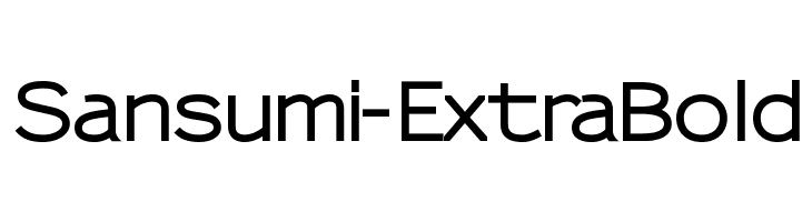 Sansumi-ExtraBold Font