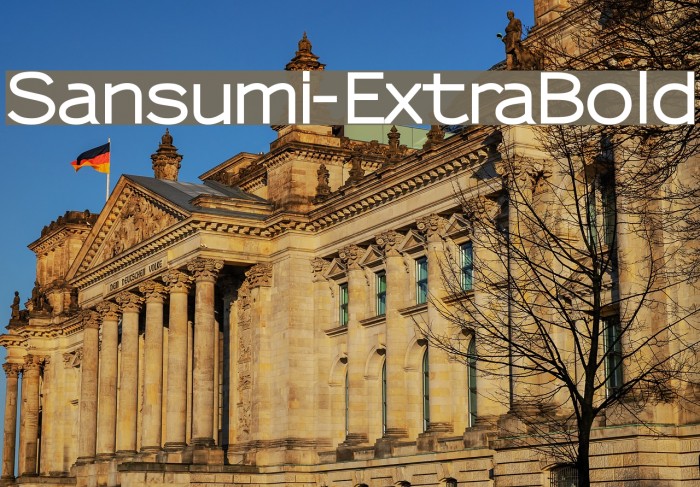 Sansumi-ExtraBold Font examples