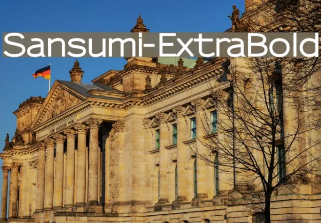 Sansumi-ExtraBold Example 1