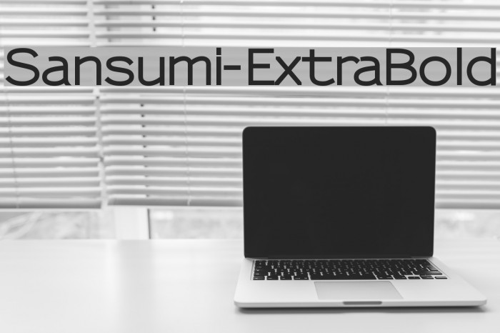 Sansumi-ExtraBold Font examples
