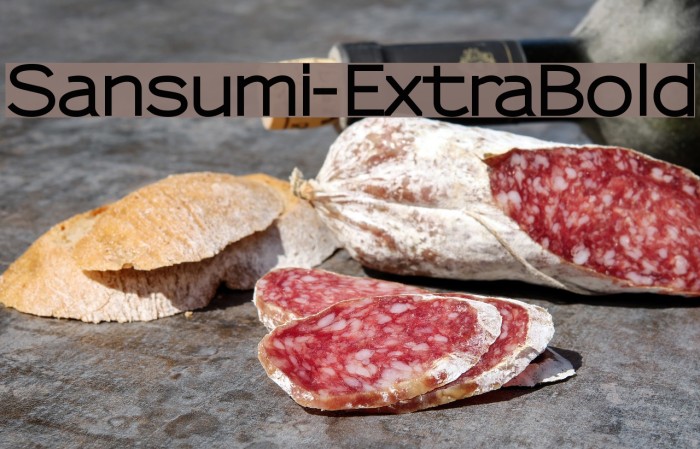 Sansumi-ExtraBold Font examples