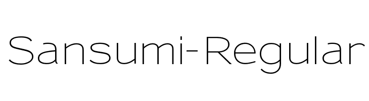Sansumi-Regular Font