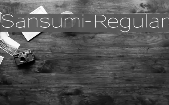 Sansumi-Regular Font examples