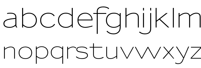 Sansumi-Regular Font LOWERCASE