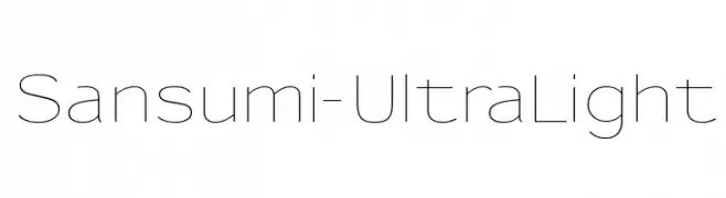 Sansumi-UltraLight  Fuentes Gratis Descargar